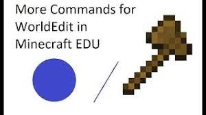 Since minecraft saved games contain every single element of the world the . New Commands For Worldedit In Minecraft Education Edition Agent Mods 3 Youtube