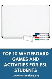You play the track and. Whiteboard Games And Activities For Esl Classes Esl Activities