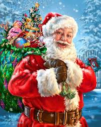Ilustración de dibujos animados de navidad de santa claus. Pin By Christina Go Do On Zimnee Novogodnee Christmas Art Painting Kits Christmas Magic