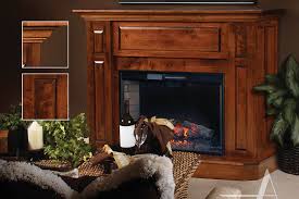 Abbie Large Corner Mantel Fireplace
