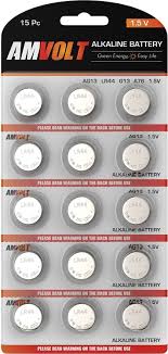 15 Pack Lr44 Ag13 Battery Ultra Power Premium Alkaline 1 5 Volt Non Rechargeable Round Button Cell Batteries For Watches Clocks Remotes Games