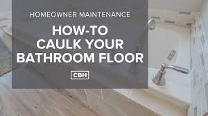 how to caulk your bathroom flooring