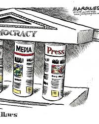 This image provided by jimmy margulies shows pillars, by king features editorial cartoonist jimmy margulies, that is one of dozens of political cartoons focusing on the first amendment in a new. Exhibit Highlights Cartoonists Focus On First Amendment Abc News