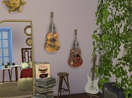 Wall Mounted Hanging Acoustic Guitar