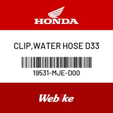 HONDA OEM Motorcycle parts : CLIP，WATER HOSE D33 19531-MJE-D00 [19531MJED00]