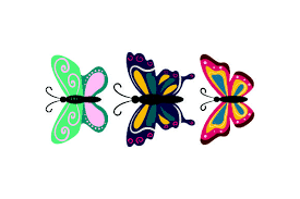 3 Butterflies Svg Cut File By Creative Fabrica Crafts Creative Fabrica