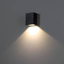 Square Led Outdoor Wall Lamp Trend Black Lightinova Professional Lighting