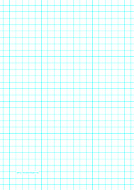 This A4 Graph Paper Has One Aqua Blue Line Every Centimeter