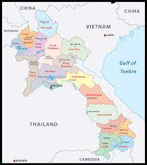 lao people s democratic republic maps