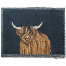 hug rug highland cow doormat runner