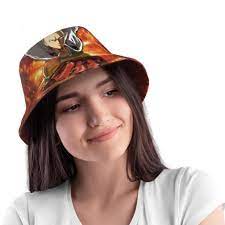 قبعة دلو ساياما للرجال لكمة واحدة لربيع وصيف للجنسين قبعات بتصميم أنيمي  الصياد قبعات ديكور بوب فيم جورو - AliExpress