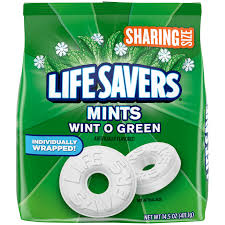 life savers wint o green mints sharing