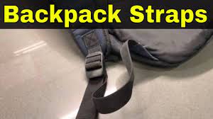 how to shorten backpack straps easy