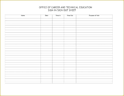 Free Printable Sign Up Sheets Free Printable Employee Or