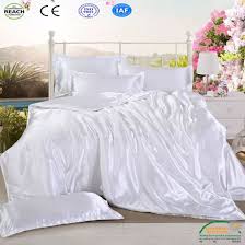 china white black satin silk bed