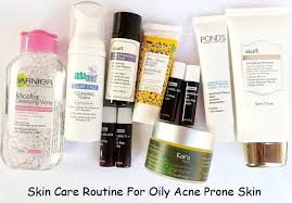 skin care routine for oily acne e skin