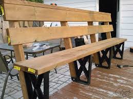 Building A Deck Bench With Brackets