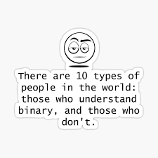 Those who understand binary, and those who don't. Game Programmer Stickers Redbubble