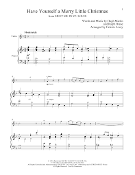 Wish you a merry christmas, traditional english canticle (16th century), for violin and piano. Hugh Martin Have Yourself A Merry Little Christmas Sheet Music Download Printable Pdf Christmas Music Score For Violin And Piano 251183