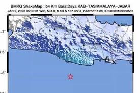 Lima gempa guncang lampung hari ini, bmkg: Gempa Hari Ini Lindu Magnitudo 4 7 Guncang Tasikmalaya Dan Sekitarnya