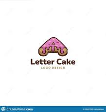 A Letter Cake Logo gambar png