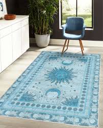 sun and moon area rug with non slip