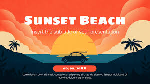 sunset free powerpoint templates and