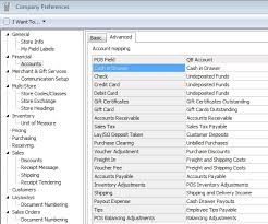 default quickbooks account mapping