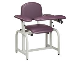 Clinton Industries 66010 Lab X Series Padded Blood Drawing Chair
