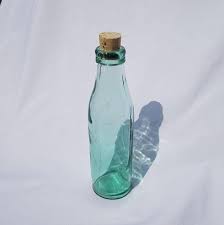 Aqua Glass Vintage Bottles Glass Bottles