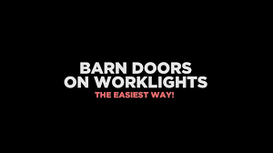 Barn Doors On Work Lights The Easiest Way
