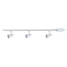 Commercial Electric 3 Light Mini Step Linear Track Lighting Kit Ec1577wh The Home Depot