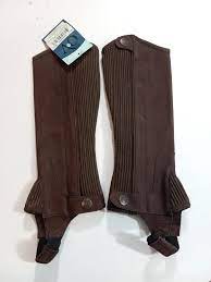 Equestrian, Ovation, Half Chaps, Brown Suede Ribbed, Size A SML, Zip Up,  New | eBay