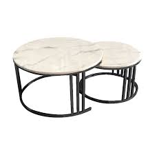 Metal Nested Round Coffee Table