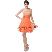 2018 Cute Grace Karin Orange Short Homecoming Dresses Chiffon Sweetheart Prom Dress Sexy Plus Size Club Dresses Tight Fitting Homecoming Dresses Tulle