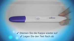 10 mu/ml und 25 mu/ml. Wie Sie Den Clearblue Visual Schwangerschaftstest Mit Sich Farbender Testspitze Anwenden Youtube