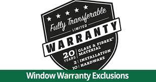 replacement window warranty won t cover