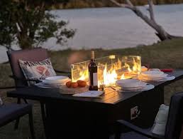 Outdoor Heater Dining Table With Fire