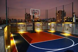 Rooftop Basketball Court Contemporary
