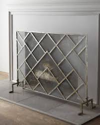 Geometric Fireplace Screen At Horchow