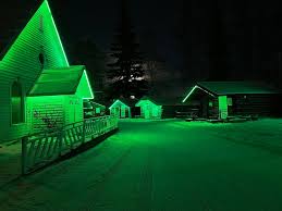 what does a green porch light mean