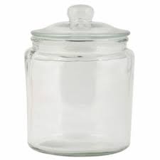 Large Decorative Glass Jar With Lid For