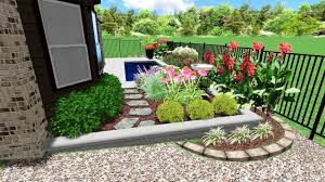 Stepping Stone Walkway Ideas Side Of