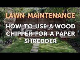 wood chipper for a paper shredder