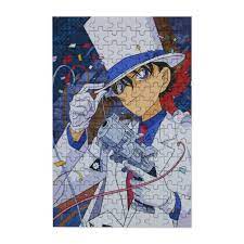 150 pieces puzzle fun decompression Boxed Wooden Jigsaw Puzzles for kids  Vertical section Detective Conan Kaito Kidd - Walmart.com