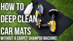 how to deep clean car mats you