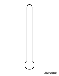 This digital thermometer uses infrared technology to take your child's temperature in seconds for accurate measurements time after time. Blank Thermometer Template Tim S Printables