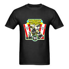 Van Halen World Tour 1981 T Shirt Gildan Heavy Cotton Size S 2xl Ebay
