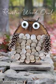 Diy Rustic Wood Owl Infarrantly Creative