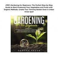 Pdf Gardening For Beginners The